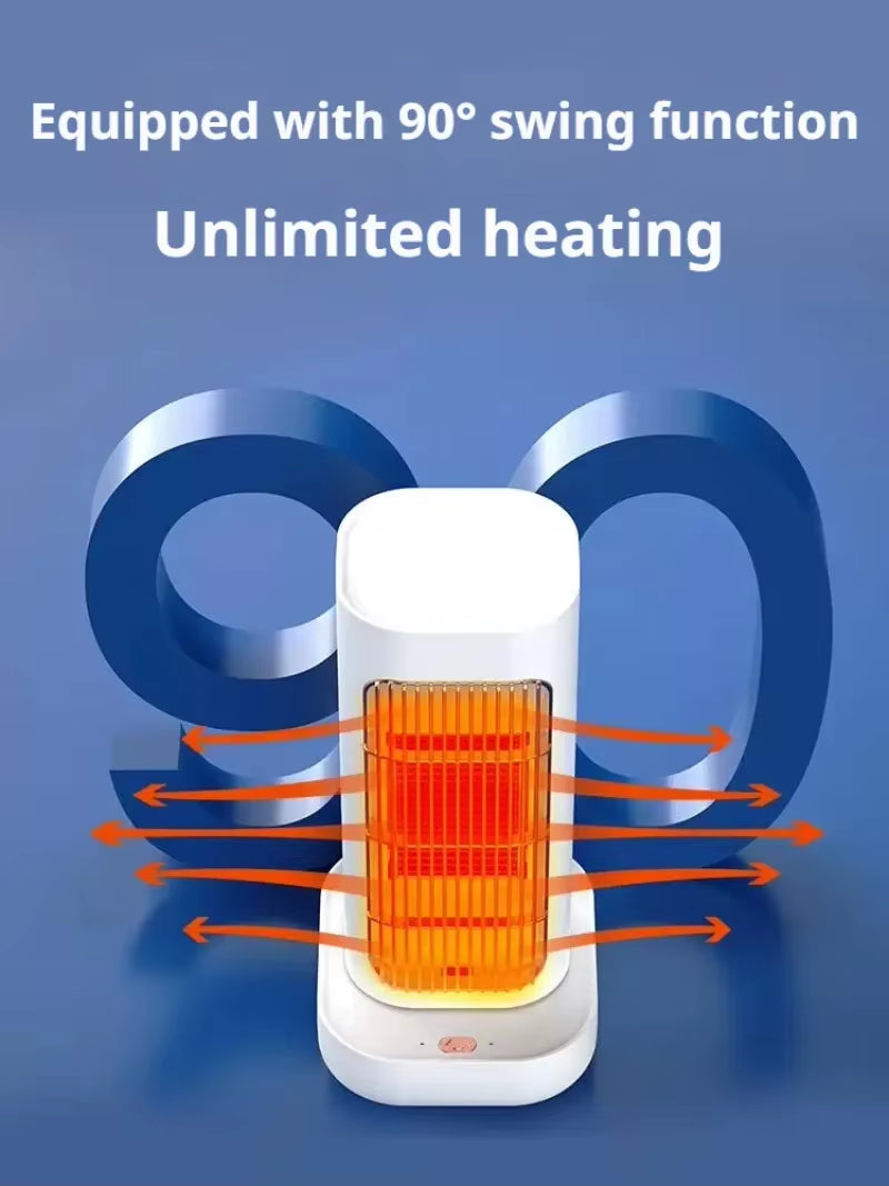 Dormitory Desktop Small Heater Shaking Head Heater Fast Heating Electric Heater Vertical Household Heater Space Heater Heater