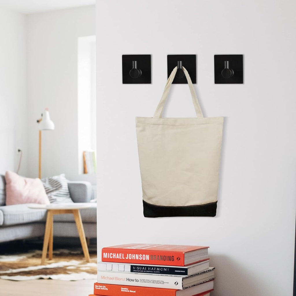 Bathroom Hardware Set, 10 Piece Black Stainless Steel Bathroom Towel Rack Set Wall Mount Towel Bar Set Include 22'' Hand Towel Bar, 17'' Towel Holder, Toilet Paper Holder, Towel Ring, 5 Hook