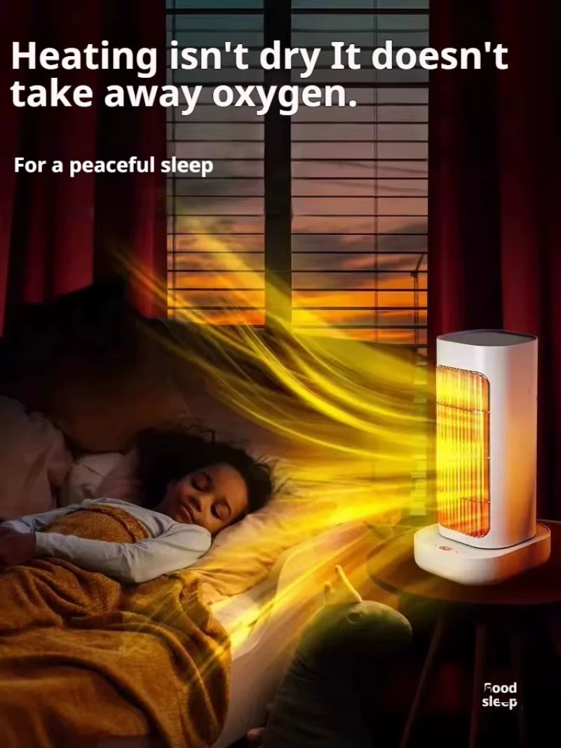 Dormitory Desktop Small Heater Shaking Head Heater Fast Heating Electric Heater Vertical Household Heater Space Heater Heater