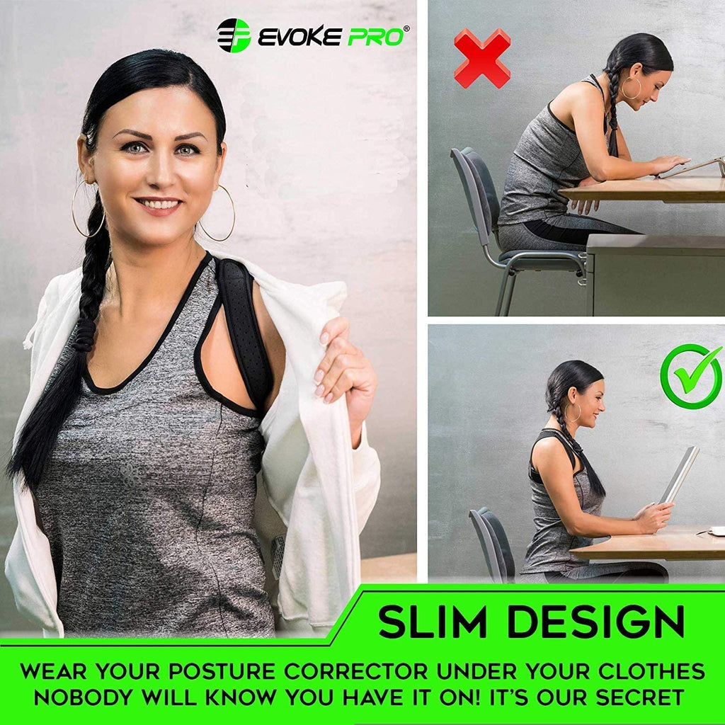 Back Posture Corrector for Women and Men + Resistance Band - Trains Your Back Muscles to Prevent Slouching and Provides Back Pain Relief (Regular)