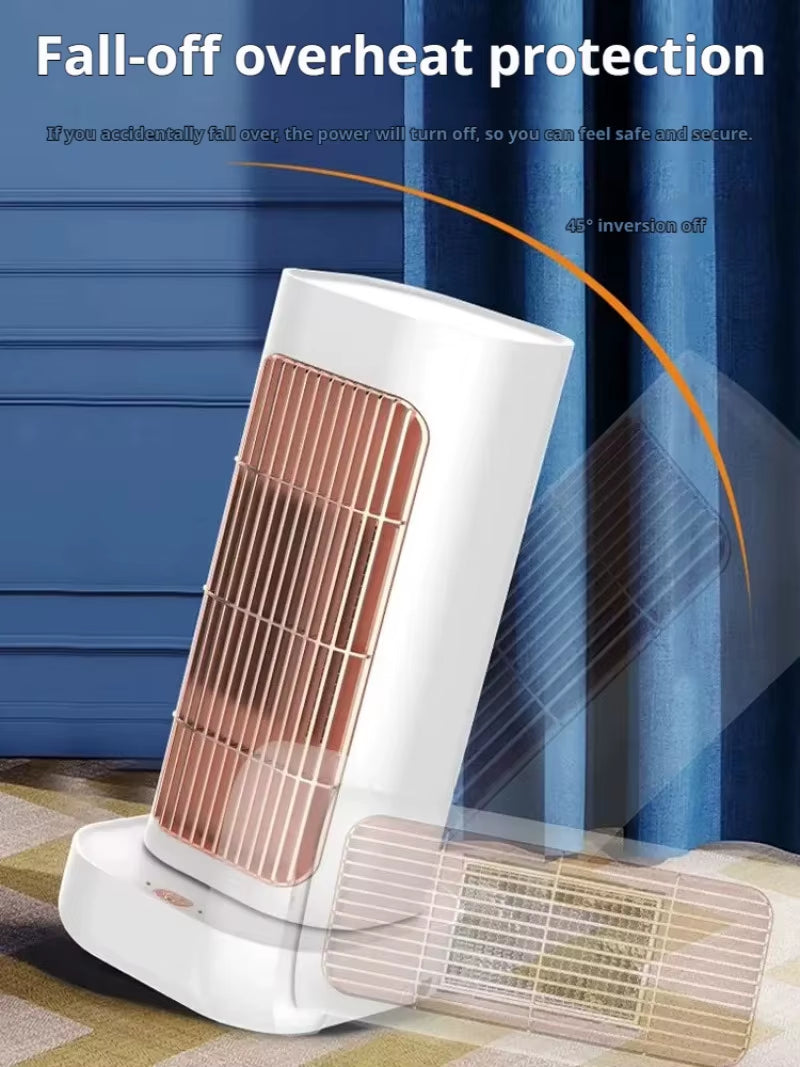 Dormitory Desktop Small Heater Shaking Head Heater Fast Heating Electric Heater Vertical Household Heater Space Heater Heater