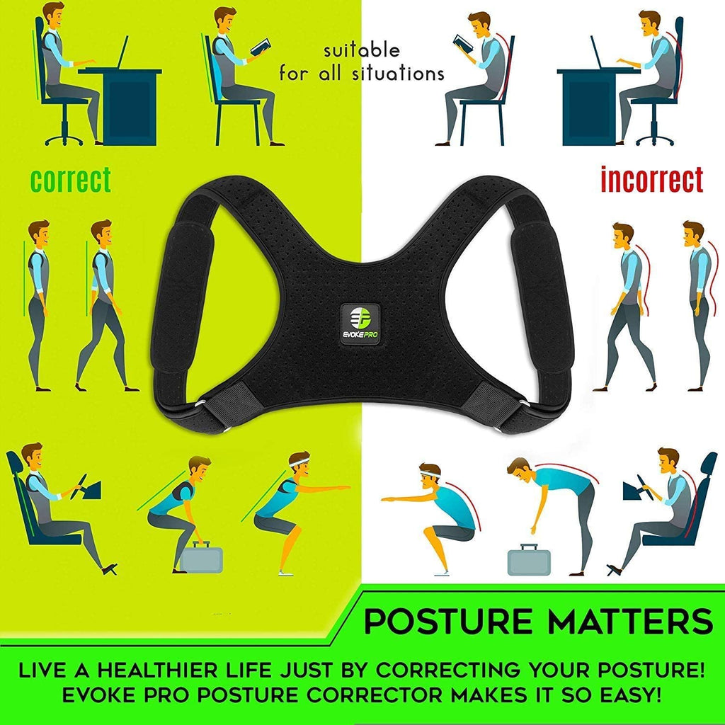 Back Posture Corrector for Women and Men + Resistance Band - Trains Your Back Muscles to Prevent Slouching and Provides Back Pain Relief (Regular)