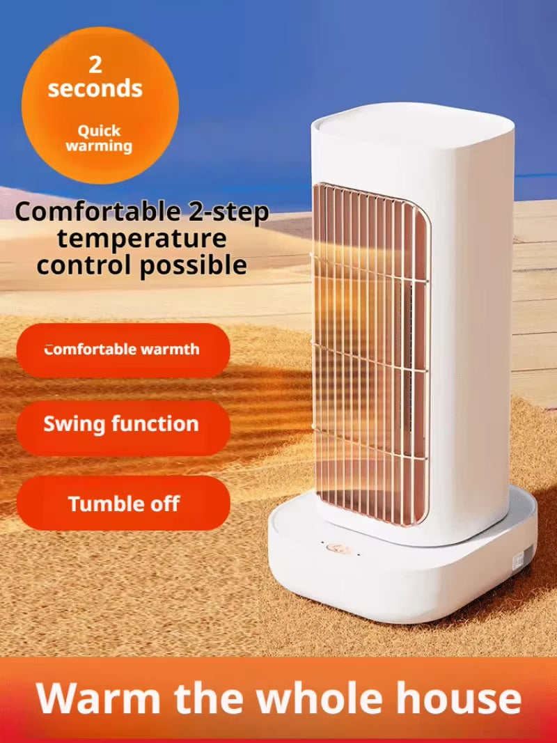 Dormitory Desktop Small Heater Shaking Head Heater Fast Heating Electric Heater Vertical Household Heater Space Heater Heater